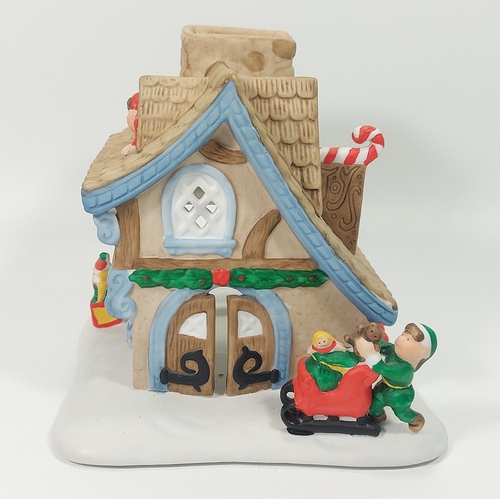 PartyLite Elf Workshop Tea Light Candle Holder Christmas Decoration